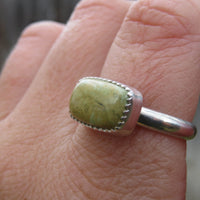 Clay Canyon Variscite and Sterling Silver Ring