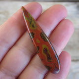 Talon Shaped Moroccan Seam Agate Cabochon