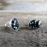 New Land and sterling silver stud earrings