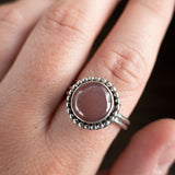 Size 9 Mauve Utah Agate and Sterling Silver Ring