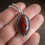 red agate pendant