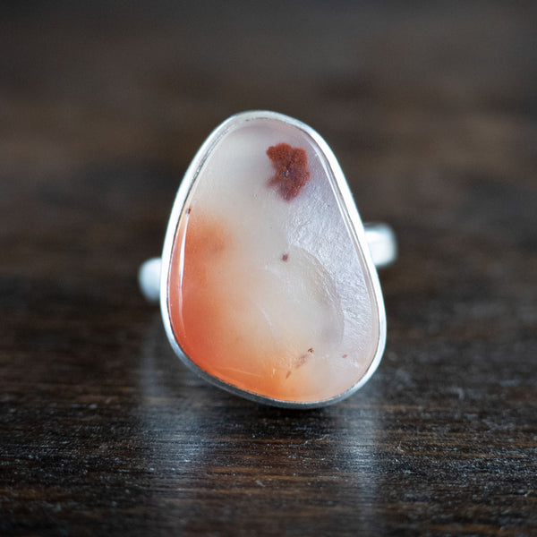 Utah Agate and sterling silver ring